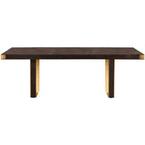 Selena Rectangular Dining Table, Chocolate Brown-Furniture - Dining-High Fashion Home