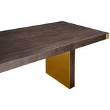 Selena Rectangular Dining Table, Chocolate Brown-Furniture - Dining-High Fashion Home