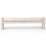 Serena Bench, Sheffield Ivory-Furniture - Benches-High Fashion Home