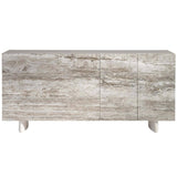 Sereno Buffet, Silver Travertine-Furniture - Storage-High Fashion Home