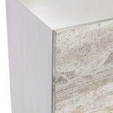 Sereno Buffet, Silver Travertine-Furniture - Storage-High Fashion Home