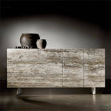 Sereno Buffet, Silver Travertine-Furniture - Storage-High Fashion Home