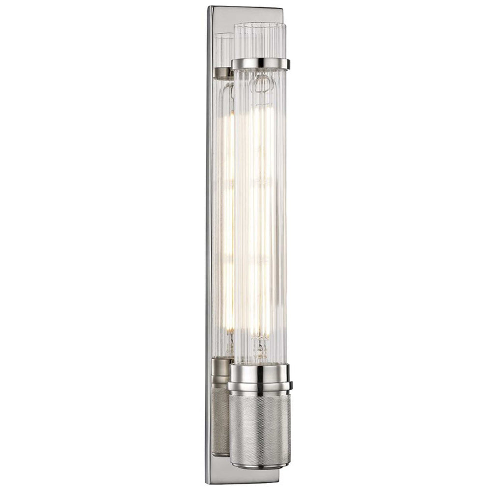 Shaw Sconce, Polished Nickel-Lighting-High Fashion Home