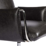 Sherman Leather Desk Chair, Sonoma Black-Furniture - Office-High Fashion Home