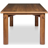 Shevone Dining Table, Natural Walnut-Furniture - Dining-High Fashion Home