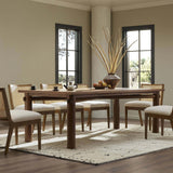 Shevone Dining Table, Natural Walnut-Furniture - Dining-High Fashion Home