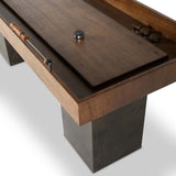 Shuffleboard Table, Carbonized Black