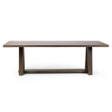 Silverton Dining Table, Sienna Brown