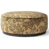 Sinclair Large Round Ottoman, Balkan Ochre