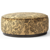 Sinclair Large Round Ottoman, Balkan Ochre