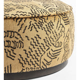 Sinclair Large Round Ottoman, Balkan Ochre