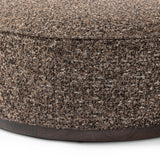 Sinclair Large Round Ottoman, Ivan Graphite-Furniture - Chairs-High Fashion Home