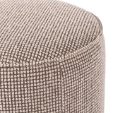 Sinclair Round Ottoman, Barrow Taupe-Furniture - Chairs-High Fashion Home