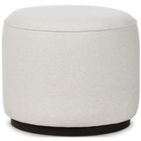 Sinclair Round Outdoor Ottoman, Alessi Linen-Furniture - Benches-High Fashion Home