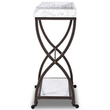 Six Beers Table, White Marble