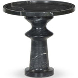 Skylar End Table, Black Marble-Furniture - Accent Tables-High Fashion Home