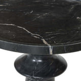 Skylar End Table, Black Marble-Furniture - Accent Tables-High Fashion Home