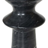 Skylar End Table, Black Marble-Furniture - Accent Tables-High Fashion Home