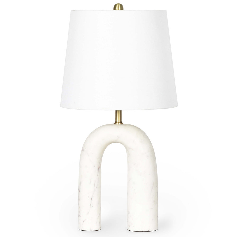 Slinkly Marble Table Lamp-Lighting-High Fashion Home