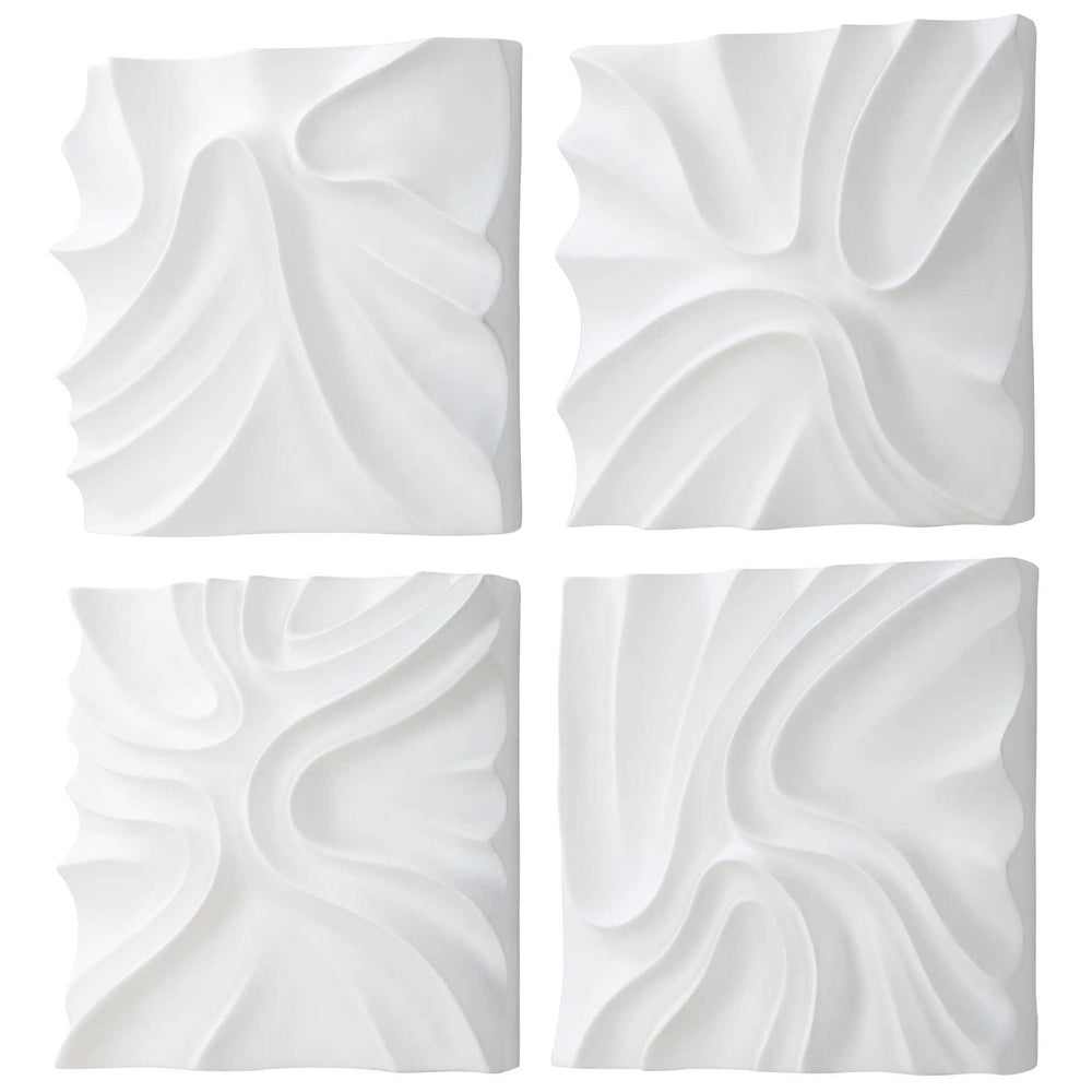 Snowdrift Wall Decor, Set of 4