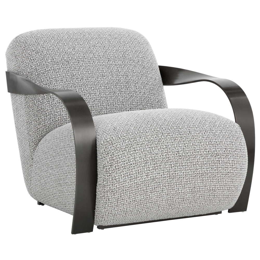 Sonesta Chair, Helios Check Black-Furniture - Chairs-High Fashion Home