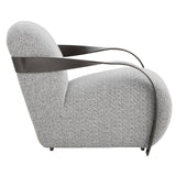 Sonesta Chair, Helios Check Black-Furniture - Chairs-High Fashion Home