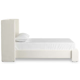 Sophia Bed, Cream-Furniture - Bedroom-High Fashion Home