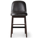 Sora Leather Bar Stool, Sonoma Black-Furniture - Dining-High Fashion Home