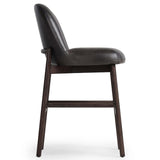 Sora Leather Bar Stool, Sonoma Black-Furniture - Dining-High Fashion Home