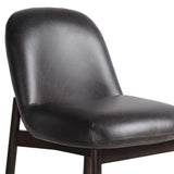 Sora Leather Bar Stool, Sonoma Black-Furniture - Dining-High Fashion Home