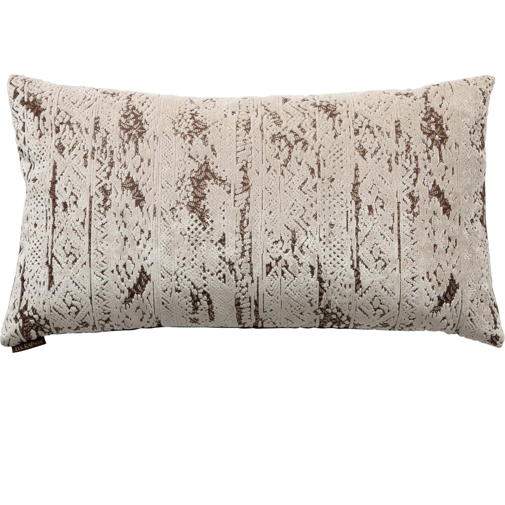 Stonewash Lumbar Pillow, Ivory-Accessories-High Fashion Home