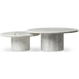 Stuart Nesting Coffee Tables, White-Furniture - Accent Tables-High Fashion Home