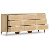 Sydney 9 Drawer Dresser, Natural-Furniture - Storage-High Fashion Home