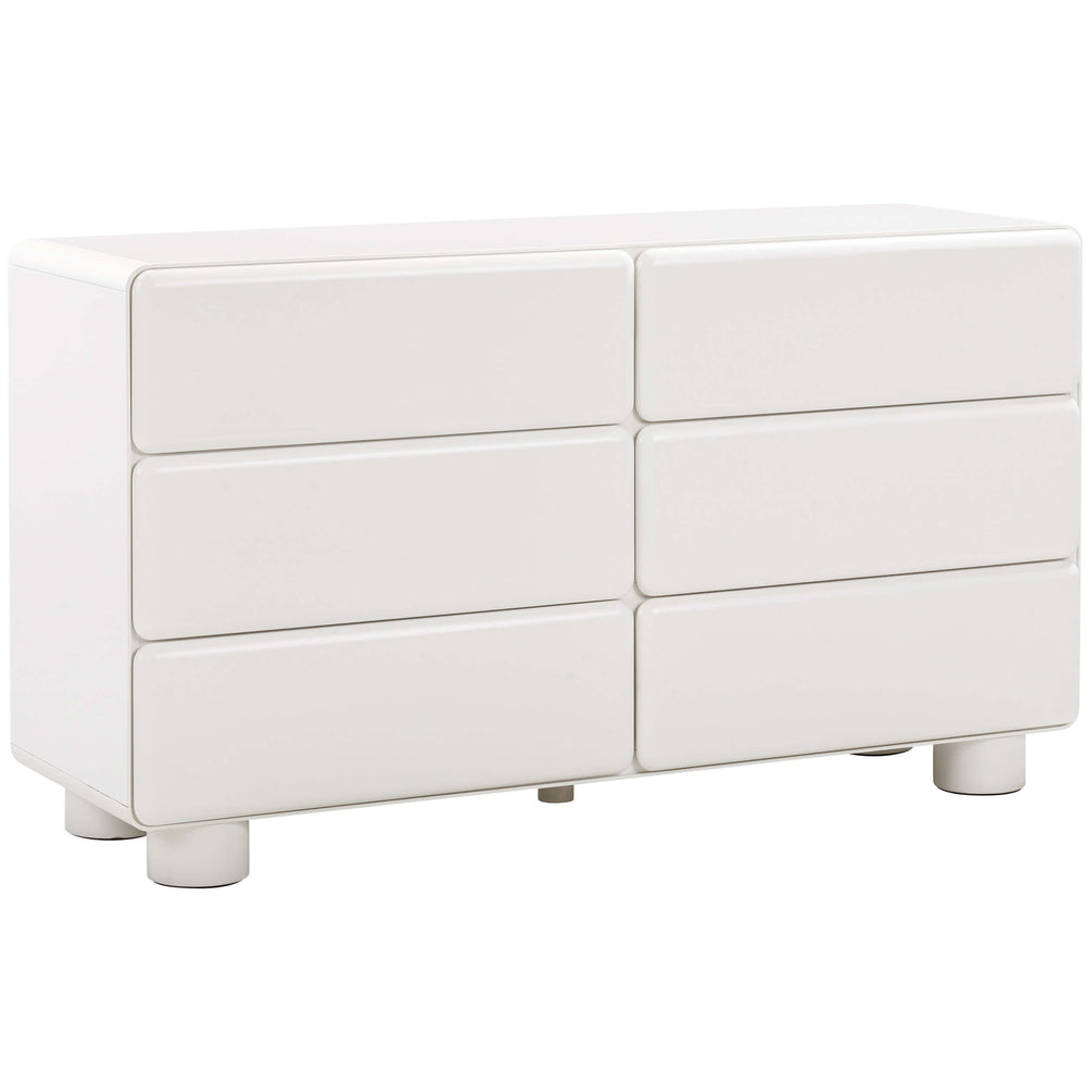 Tammy 6 Drawer Dresser, White-Furniture - Bedroom-High Fashion Home