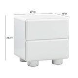 Tammy Nightstand, White-Furniture - Bedroom-High Fashion Home