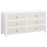 Patty 6 Drawer Dresser, White