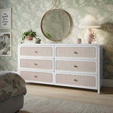 Patty 6 Drawer Dresser, White