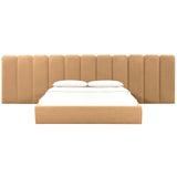 Palani Velvet Bed w/ Wings, Honey