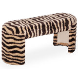 Zebra Bench, Brown Stripe