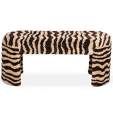 Zebra Bench, Brown Stripe