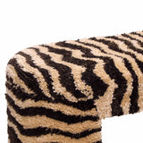 Zebra Bench, Brown Stripe