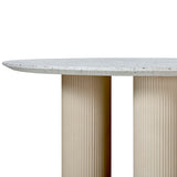 Parcino Outdoor Round Dining Table, Terrazzo-Furniture - Dining-High Fashion Home