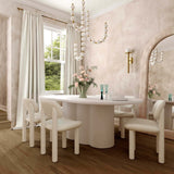 Elise Dining Chair, Ivory-Furniture - Dining-High Fashion Home