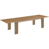 Polly Rectangular Extension Dining Table, Natural