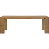 Polly Rectangular Extension Dining Table, Natural