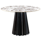 Jimena Round Dining Table, Marble Ceramic-Furniture - Dining-High Fashion Home