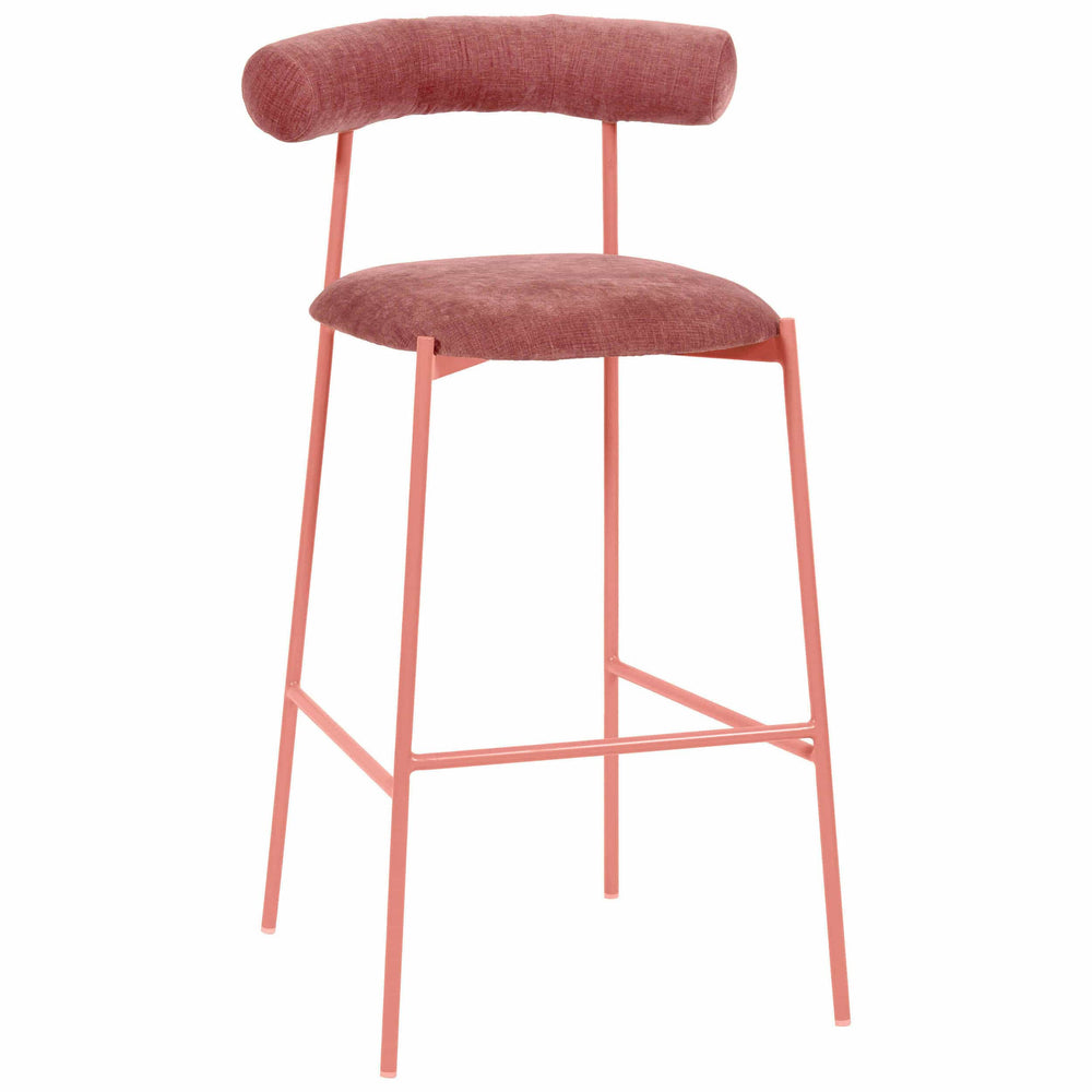 Liliana Bar Stool, Mauve-Furniture - Dining-High Fashion Home