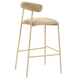 Liliana Bar Stool, Taupe-Furniture - Dining-High Fashion Home