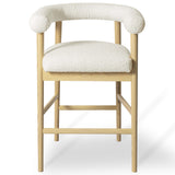 Spara Boucle Counter Stool, Cream