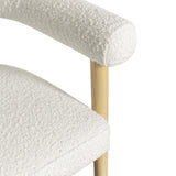 Spara Boucle Counter Stool, Cream